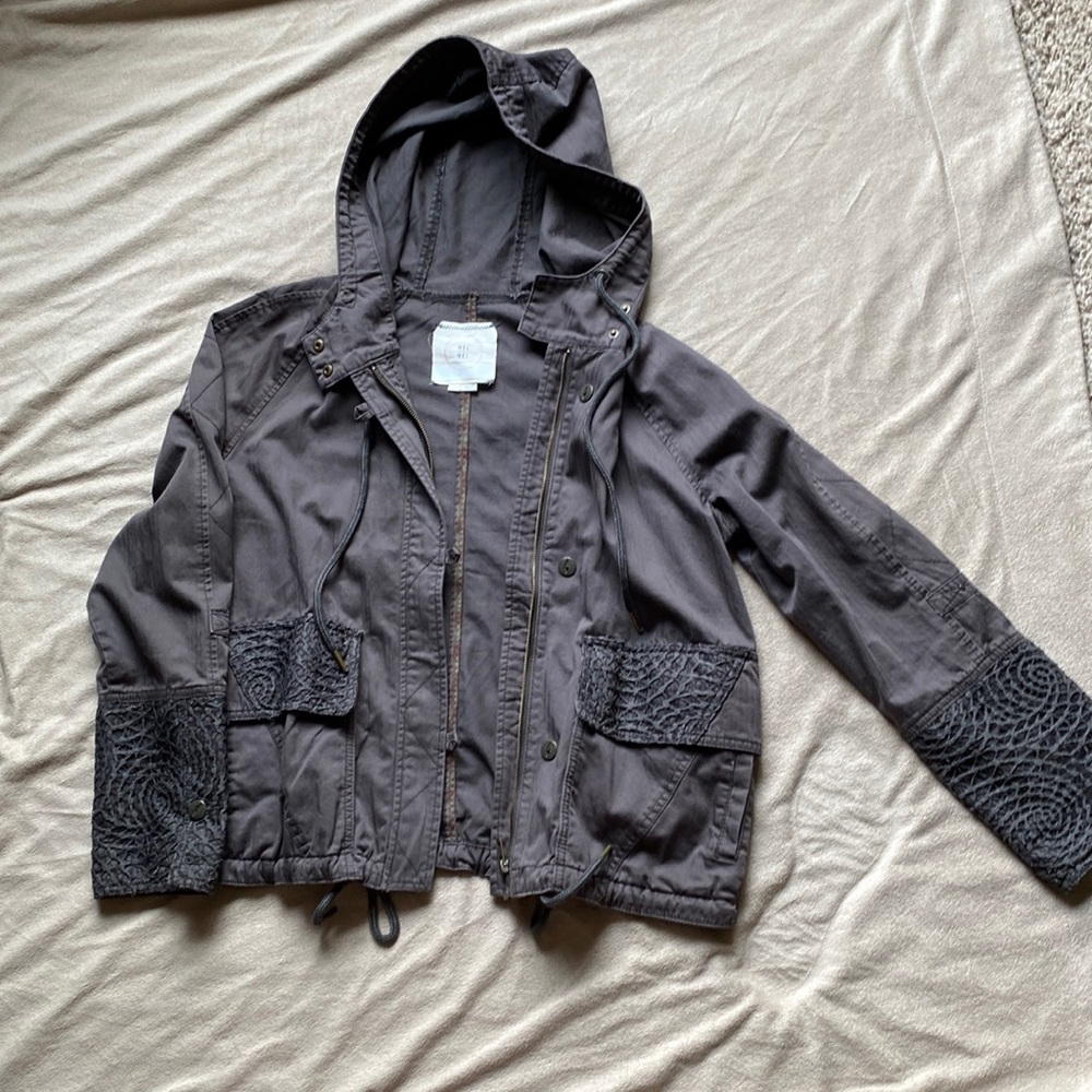 Hey Hei lightweight dark grey jacket size large